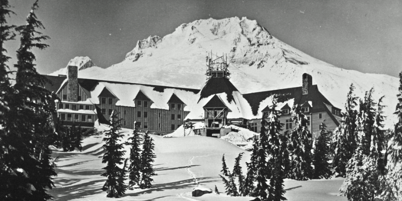 The Timberline Lodge, also known as the Overlook Hotel, where "The Shining" was filmed.